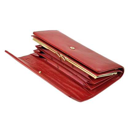 Portfel damski skórzany PELLUCCI IT-109 RFID czerwony