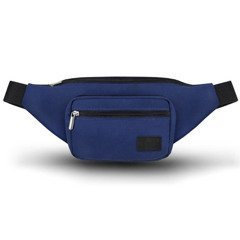 Materiałowa saszetka biodrowa KEMER SOLIER SN03 Niebieska - min. zamówienie 20 / 50 / 100 szt.