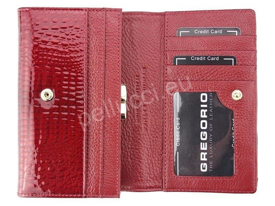Portfel damski skórzany PELLUCCI GP-101 Czerwony