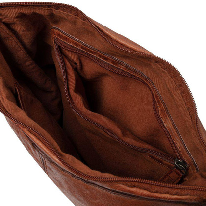 Torebka damska skórzana na ramię Koniak - min. zamówienie 20 / 50 / 100 szt.