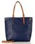 MARCO MAZZINI Elegancka torba skórzana sustainable leather bag granatowa - min. zamówienie 20 / 50 / 100 szt.