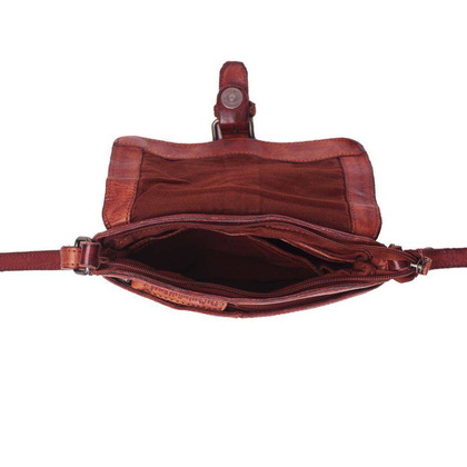 Listonoszka skórzana Cato Czerwona - min. zamówienie 20 / 50 / 100 szt.