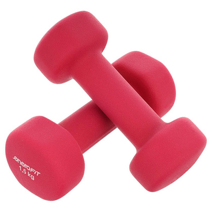 ZESTAW HANTLI NEOPRENOWYCH 2x1,5KG ENERO FIT