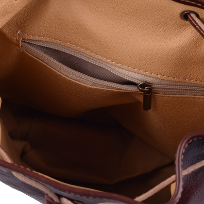 Plecak skórzany 1 Jasny Brąz - min. zamówienie 20 / 50 / 100 szt.