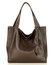 Modny skórzany shopper MAZZINI - Portofino Max ciemny brąz caffe - min. zamówienie 20 / 50 / 100 szt.