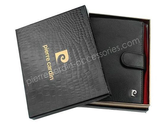 Portfel męski skórzany PIERRE CARDIN SAHARA TILAK03 331A Czarny