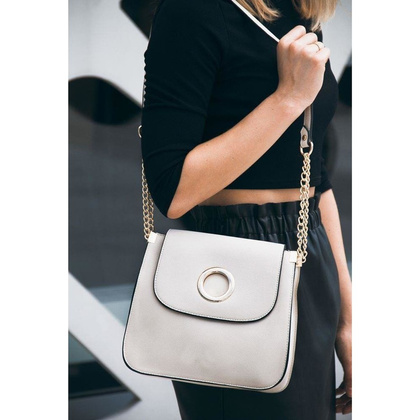 Torebka listonoszka damska KEMER SOLIER FB42 Beżowa - min. zamówienie 20 / 50 / 100 szt.