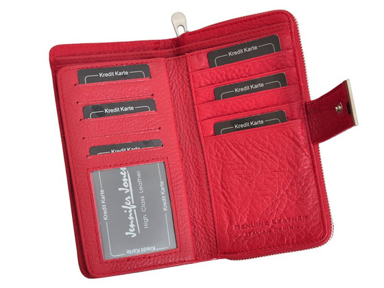 Portfel damski skórzany PELLUCCI 5280-2 wiśniowy