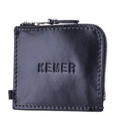 Portfel skórzany KEMER 86206701 Czarny - min. zamówienie 20 / 50 / 100 szt.