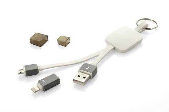 Kabel USB 2w1 MOBEE, 2 sztuki 45009-01 Biały