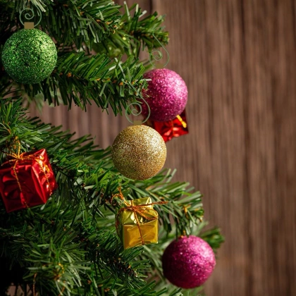 Haczyki do zawieszenia bombek metalowe zielone zestaw 40 szt.