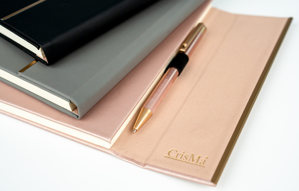 Zestaw notatnik A5 w linie i długopis CrisMa