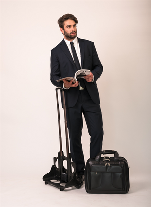 Torba podróżna na kołach McKlein Chicago 17" Czarna