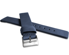 LAVVU Granatowy gładki pasek PLAIN z luksusowej skóry Top Grain - 20