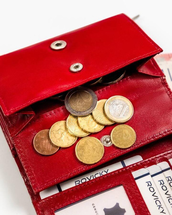 Portfel damski skórzany RD-02-GCL-4 RED