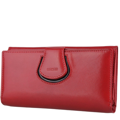 Portfel damski skórzany KEMER D49 Bordowy - min. zamówienie 20 / 50 / 100 szt.