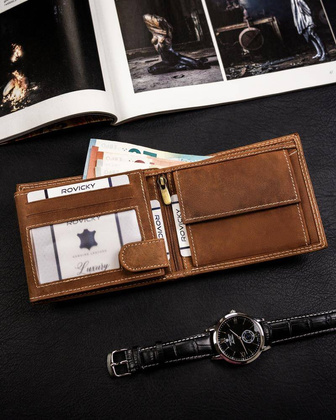 Portfel skórzany męski N992-CHM