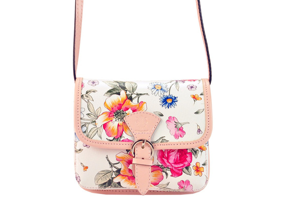 Torebka damska skórzana KEMER 112 FL Żółty