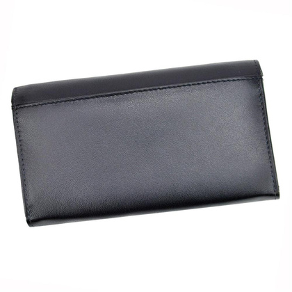 Podłużny portfel damski z bydlęcej skóry naturalnej — Cavaldi