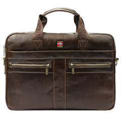 Teczka męska ze skóry naturalnej Nordee S134 B brązowa