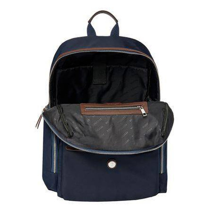 Plecak Button Navy & Brown