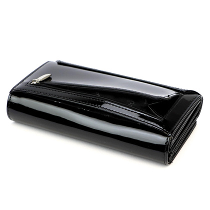 Portfel damski skórzany PIERRE CARDIN 07 SHINY 102 Czerwony