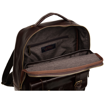 Uniwersalny plecak ze skóry naturalnej garbowanej roślinnie P450s269gr