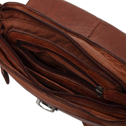 Torebka damska skórzana na ramię Koniak - min. zamówienie 20 / 50 / 100 szt.