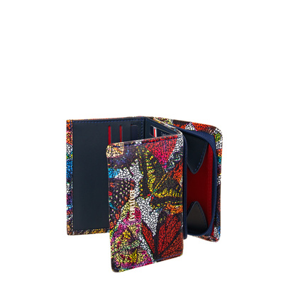 Mały Kolorowy Portfel Damski BajuBaj z Motywem Motyli – Styl i Bezpieczeństwo RFID PD2003cs13