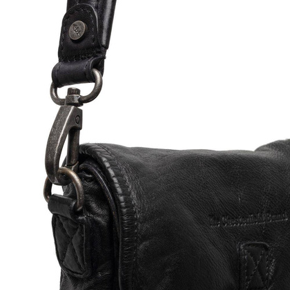 Torebka damska, listonoszka skórzana Czarna - min. zamówienie 20 / 50 / 100 szt.