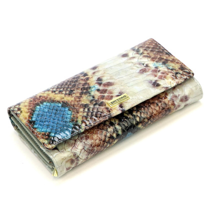 Portfel damski skórzany PELLUCCI VL-122 niebieski