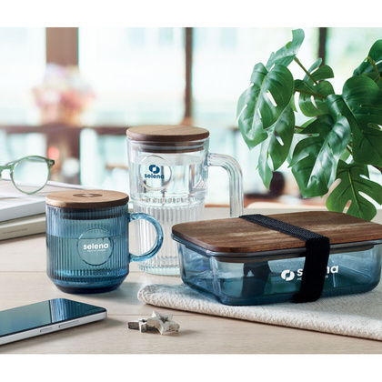 Kubek szklany prążkowany 300ml