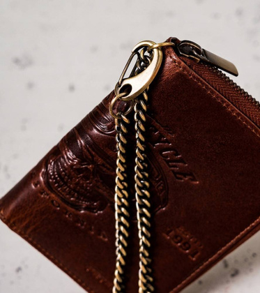 Skórzany portfel męski na zamek