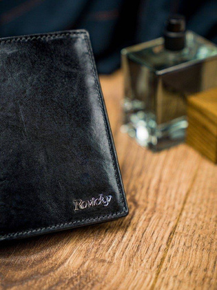 Rewelacyjny Męski Portfel Rovicky Skóra Naturalna