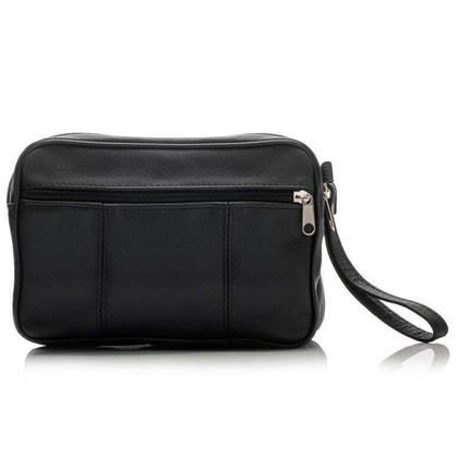 Saszetka skórzana KEMER SOLIER ML30 Czarna - min. zamówienie 20 / 50 / 100 szt.