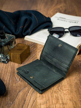 Niewielki portfel męski buffalo wild rfid wersja pionowa