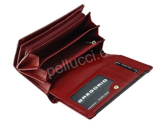 Portfel damski skórzany PELLUCCI GP-112 Czerwony