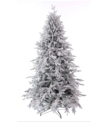 Choinka sztuczna PE12 220 cm biała ośnieżona ze stojakiem