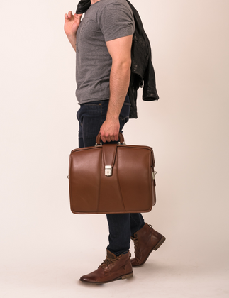 Teczka na laptop McKlein Harrison 17" Brązowa