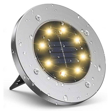 lampa solarna 8 LED SMD do wbicia w podłoże kpl. 4 szt.
