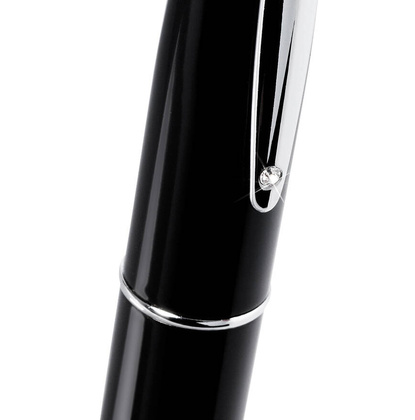 Metalowy długopis ROCK, czarny, srebrny