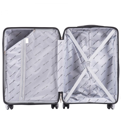 Duża walizka WINGS PP07 L Niebieska