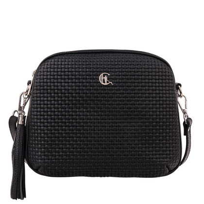 Skórzana listonoszka Canaletto z tłoczeniem plecionki – elegancja i funkcjonalność TD808s33t1