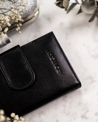 Elegancki portfel damski ze skóry naturalnej