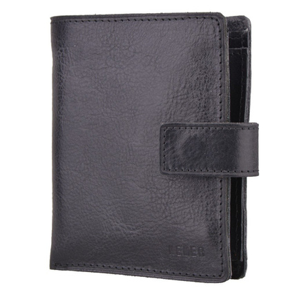 Portfel męski skórzany KEMER 366 Czarny - min. zamówienie 20 / 50 / 100 szt.