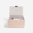 Szkatułka na biżuterię Stackers potrójna classic jasnoróżowo-szara