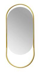 Lustro podłużne w złotej ramie