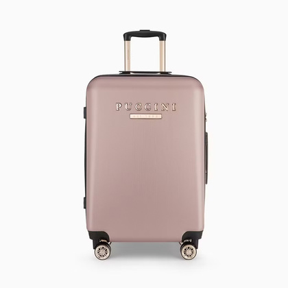 Średnia walizka PUCCINI LOS ANGELES ABS017B 3C Różowa