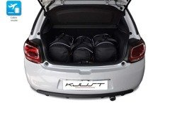 CITROEN DS3 HATCHBACK 2009-2016 TORBY DO BAGAŻNIKA 3 SZT KJUST