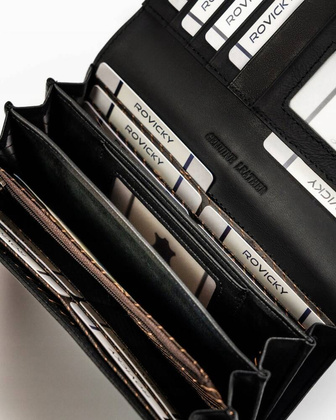 Duzy portfel damski ze skory naturalnej i ekologicznej